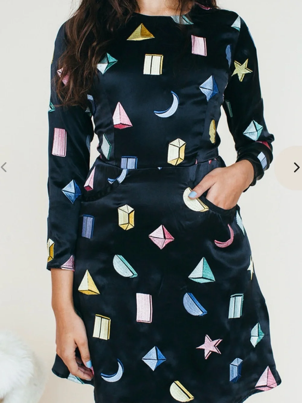 Samantha Pleet 100% Silk Galactic Dress